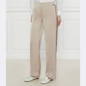 Marc Cain Satynowe spodnie Washington | flare fit