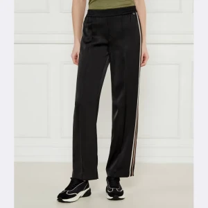 Marc Cain Satynowe spodnie Washington | flare fit