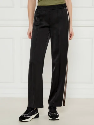 Marc Cain Satynowe spodnie Washington | flare fit