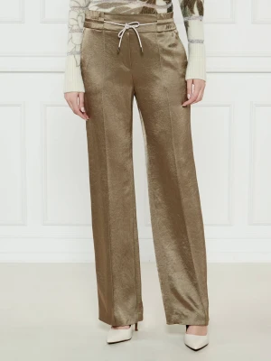 Marc Cain Satynowe spodnie WASHINGTON | Loose fit | regular waist