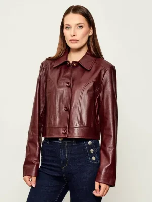 Marc Cain Skórzana kurtka | Regular Fit