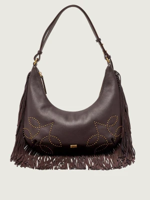 Marc Cain Skórzane hobo