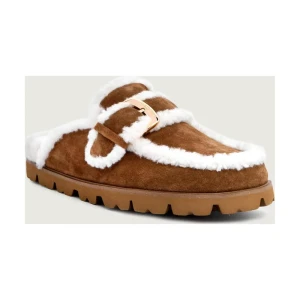 Marc Cain Skórzane obuwie domowe | shearling