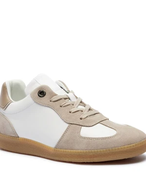 Marc Cain Skórzane sneakersy | zamsz