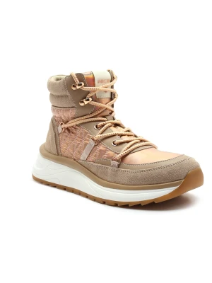 Marc Cain Skórzane sneakersy | zamsz