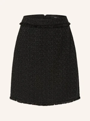 Marc Cain Spódnica Bouclé Z Błyszczącą Przędzą schwarz