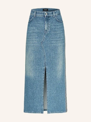 Marc Cain Spódnica Jeansowa Z Lampasami blau
