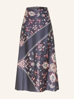 Marc Cain Spódnica Satynowa blau