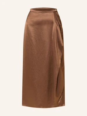 Marc Cain Spódnica Satynowa braun