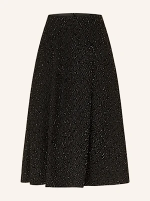 Marc Cain Spódnica Z Błyszczącą Przędzą schwarz