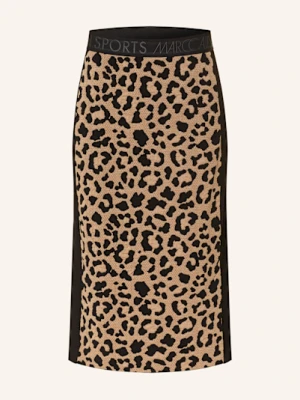 Marc Cain Spódnica Z Mieszanki Materiałów schwarz