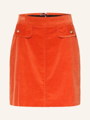 Marc Cain Spódnica Z Sztruksu orange