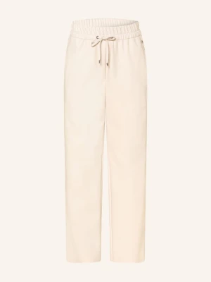 Marc Cain Spodnie 7/8 Ranchi O Wyglądzie Skóry beige