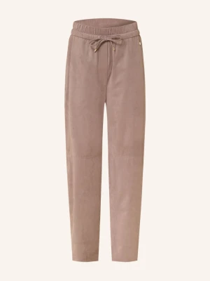 Marc Cain Spodnie 7 / 8 Ranchi O Wyglądzie Skóry beige