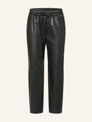 Marc Cain Spodnie 7/8 Ranchi O Wyglądzie Skóry schwarz 900 black new