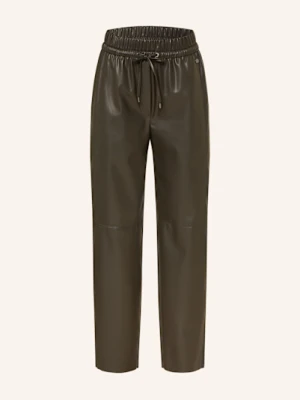 Marc Cain Spodnie 7/8 Ranchi Z Imitacji Skóry braun