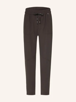 Marc Cain Spodnie 7 / 8 W Stylu Joggingowym braun 698 after dark