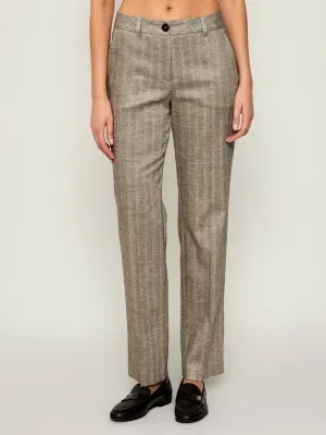 Marc Cain Spodnie cygaretki | Regular Fit | z dodatkiem wełny