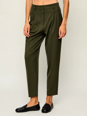 Marc Cain Spodnie cygaretki | Slim Fit zielony