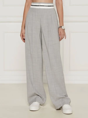 Marc Cain Spodnie | flare fit | z dodatkiem wełny