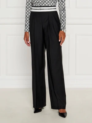 Marc Cain Spodnie | flare fit | z dodatkiem wełny