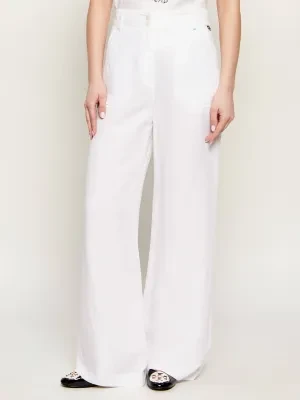 Marc Cain Spodnie | Loose fit | z dodatkiem lnu