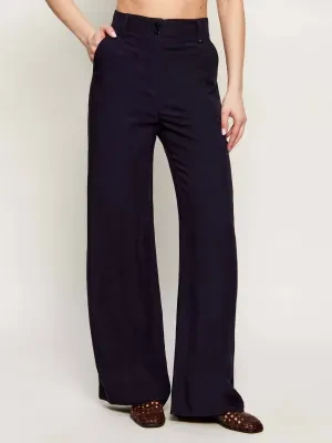 Marc Cain Spodnie | Loose fit | z dodatkiem lnu