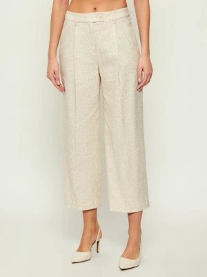 Marc Cain Spodnie | Loose fit | z dodatkiem lnu