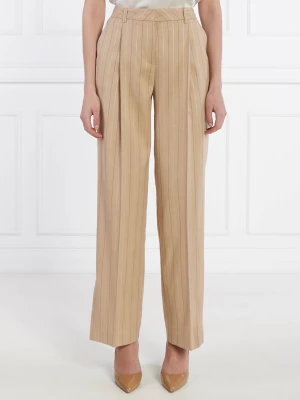 Marc Cain Spodnie | Loose fit | z dodatkiem lnu