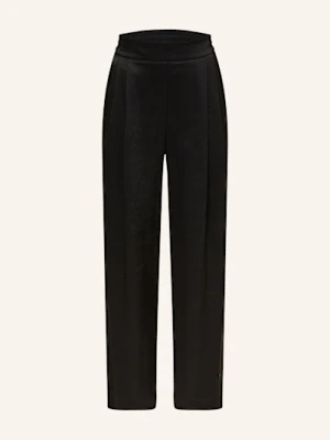 Marc Cain Spodnie Marlena Wedi Z Satyny schwarz