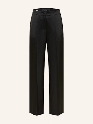Marc Cain Spodnie Marlena Wukari Z Satyny schwarz