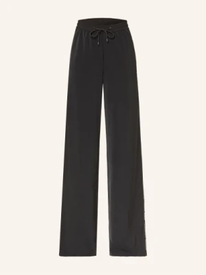 Marc Cain Spodnie Marlene Welkom Z Galonowymi Paskami schwarz 900 black new