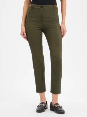 Marc Cain Spodnie o kroju slim fit Kobiety zielony