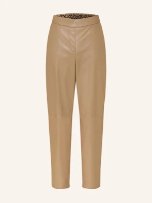 Marc Cain Spodnie Ranchi Z Imitacji Skóry braun