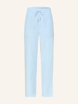 Marc Cain Spodnie Ranchi Z Lnem blau