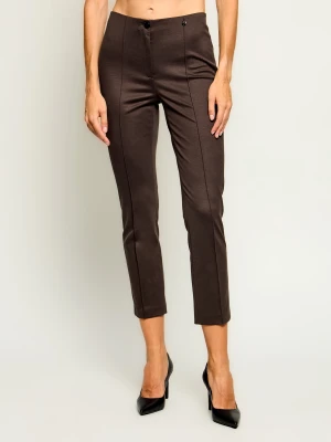 Marc Cain Spodnie | Slim Fit brązowy