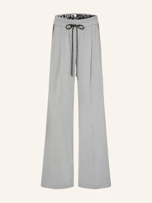 Marc Cain Spodnie Typu Marlena Wedi Z Paskami Z Galonu grau 820 GREY