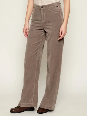 Marc Cain Spodnie WARRI | Relaxed fit | high waist | sztruks