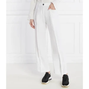 Marc Cain Spodnie WASCO | Loose fit | z dodatkiem lnu