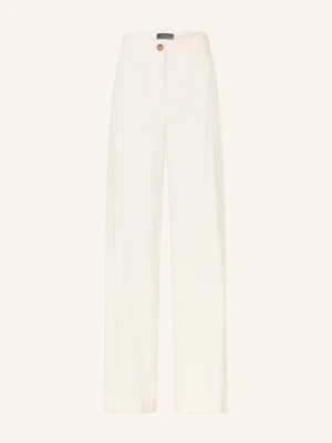 Marc Cain Spodnie Waukee Z Lnem weiss