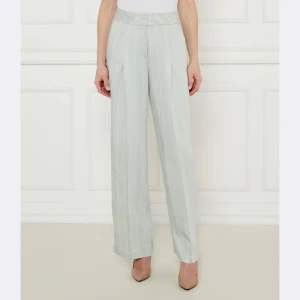 Marc Cain Spodnie WICHITA | flare fit | z dodatkiem lnu
