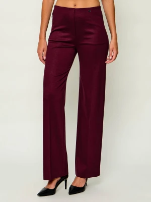 Marc Cain Spodnie Winder | Relaxed fit | high waist bordowy