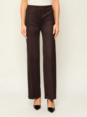 Marc Cain Spodnie Winder | Relaxed fit | high waist brązowy