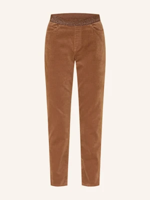 Marc Cain Spodnie Z Aksamitu Siena braun