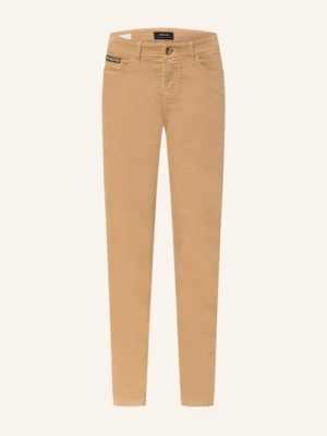 Marc Cain Spodnie Z Aksamitu Silvi Z Ozdobnymi Kamykami braun