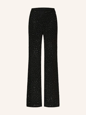 Marc Cain Spodnie Z Dzianiny Welkom Z Cekinami schwarz