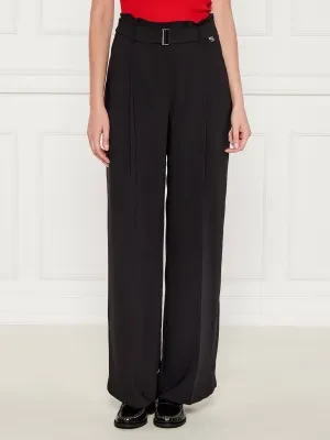 Marc Cain Spodnie z paskiem | Relaxed fit