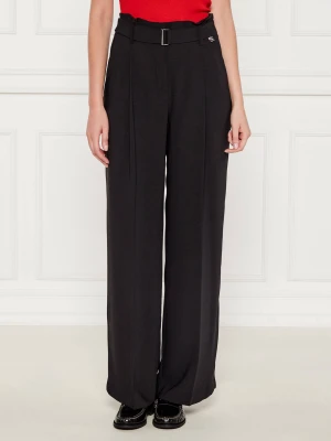 Marc Cain Spodnie z paskiem | Relaxed fit