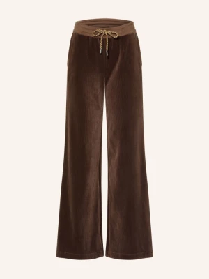 Marc Cain Spodnie Z Sztruksu braun 697 seal brown