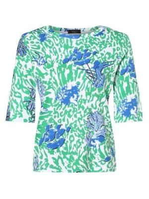 Marc Cain Sports T-shirt damski Kobiety Bawełna niebieski|zielony|biały|wielokolorowy wzorzysty,
